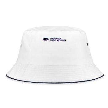 Developer Code Debug Statement Entwickler Dev - Bucket Hat - white/navy - Front