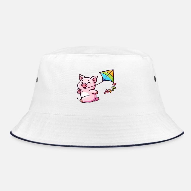 Breezy Piglet's Kite Adventure Bucket Hat
