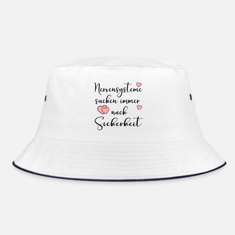 NERVENSYSTEME SICHERHEIT - Bucket Hat - Weiß/Navy