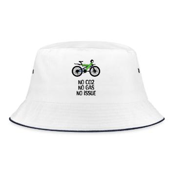 Bicycle Statement Refueling Energy Storage - Bucket Hat - white/navy - Front