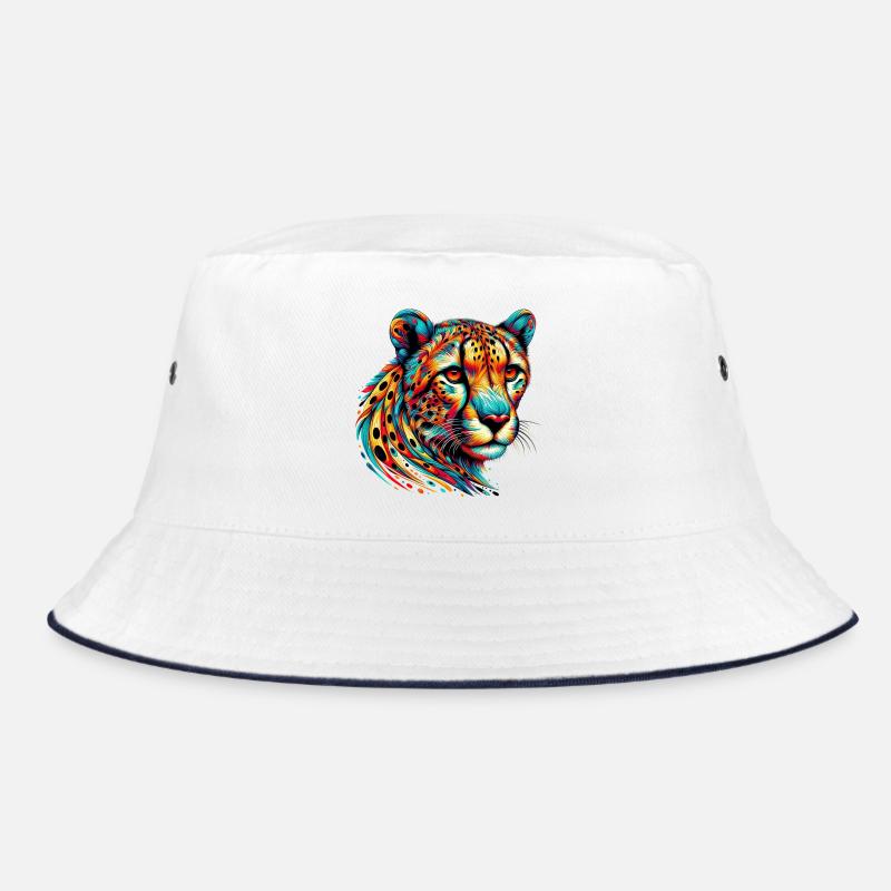 Gepard - Bucket Hat - Weiß/Navy