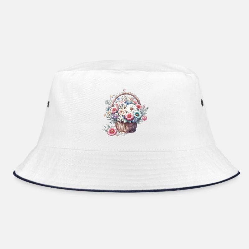 Panier somptueusement rempli de fleurs pastel Bob