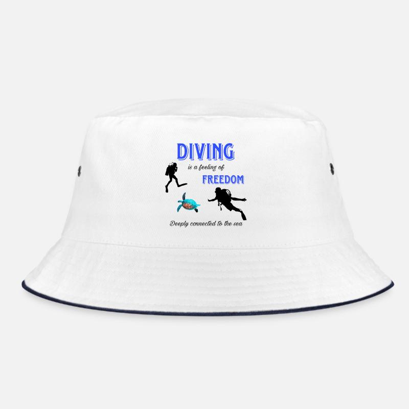 Diving Freedom Turtle Bucket Hat