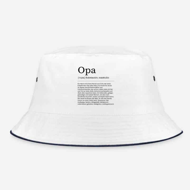 Opa Großvater Danke Spruch Definition Geschenkidee Bucket Hat