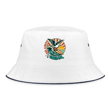 T-Shirt möwe Usedom – Ostsee Streetwear Design - Bob - blanc/marine - Devant
