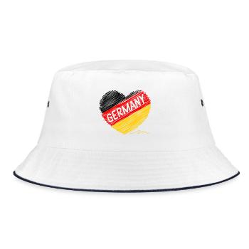 Drapeau de l’Allemagne, l’amour de l’Allemagne, symbole d’unité - Bob - blanc/marine - Devant