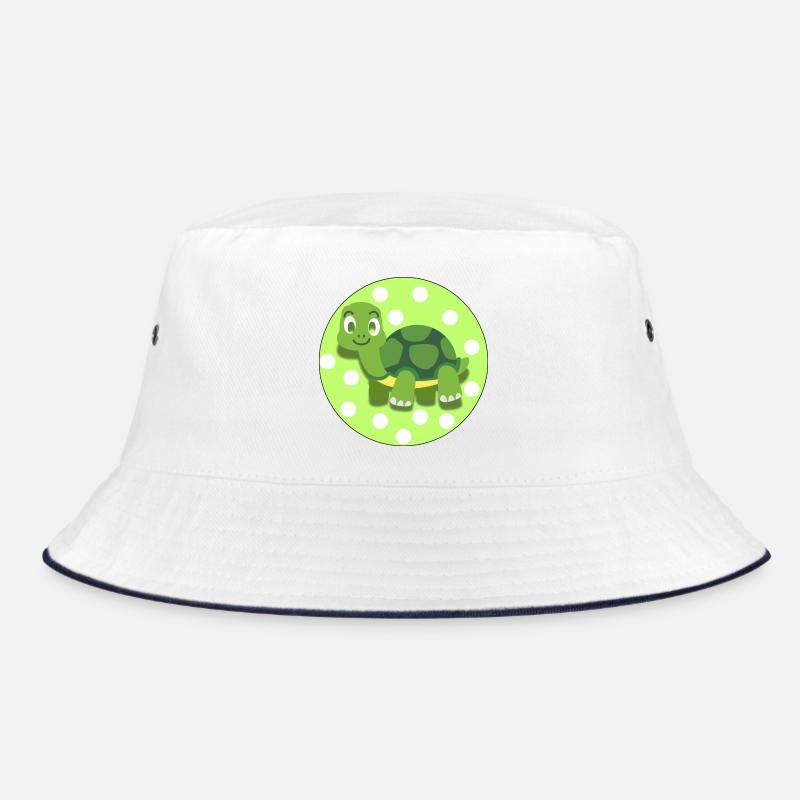 Cute Tortoise – T-shirt d’illustration d’animaux doux - Bob - blanc/marine