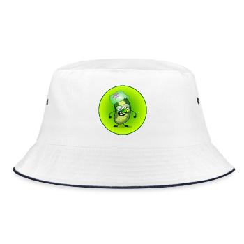 GHERKIN - PICKLEBALL PLAYER - HEADACHE - Bucket Hat - white/navy - Front
