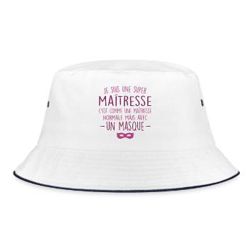 Une super maîtresse - Maîtresse Formidable - Bob - blanc/marine - Devant