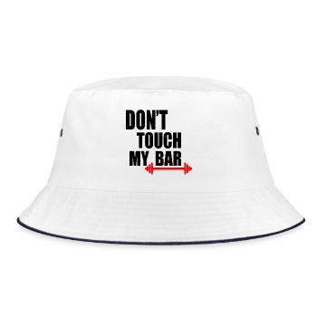 Dont touch my bar - Bucket Hat - white/navy - Front