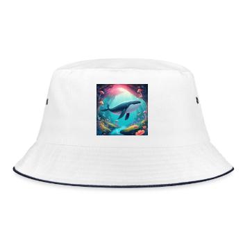 Baleine volante - Bob - blanc/marine - Devant