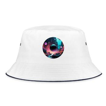 Black Sphere - Bucket Hat - white/navy - Front