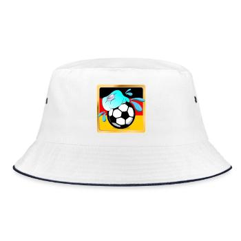 DEUTSCHLAND SOMMER HITZE - FUßBALL - Bucket Hat - Weiß/Navy - Vorne