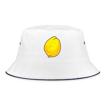 Quince fruit - Bucket Hat - white/navy - Front