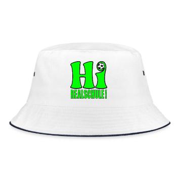 SCHULE REALSCHULE FUßBALL - Bucket Hat - Weiß/Navy - Vorne
