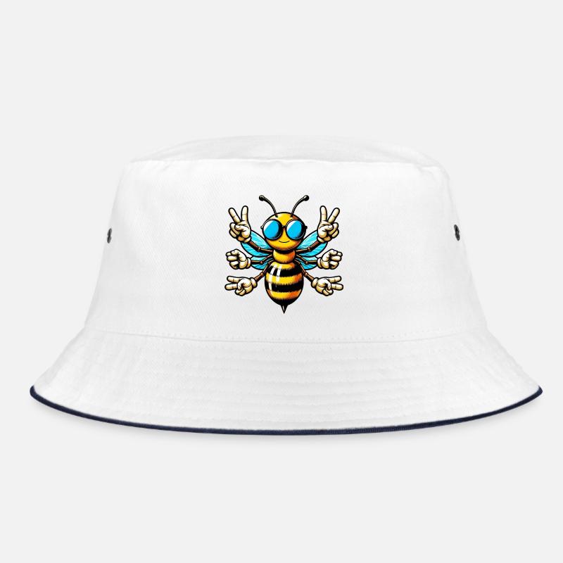 Bee with Sunglasses Bucket Hat