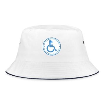 Not All Disabilities Are Visible - Bucket Hat - white/navy - Front