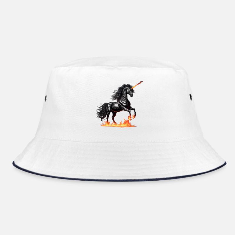 Das mächtige schwarze Einhorn Bucket Hat