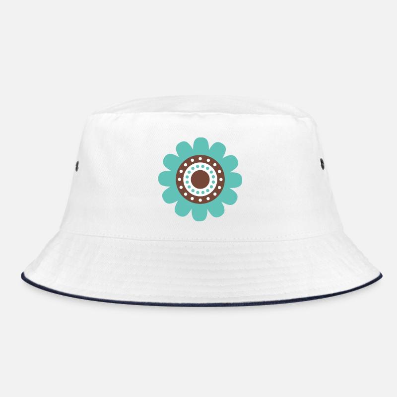 Süße blaue Gänseblümchenblume Bucket Hat