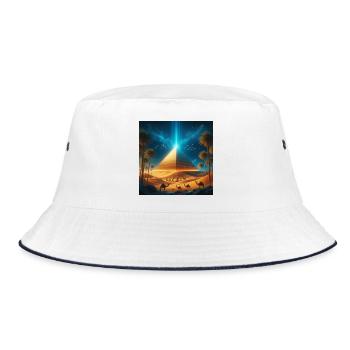 Pyramid 8 - Bucket Hat - white/navy - Front