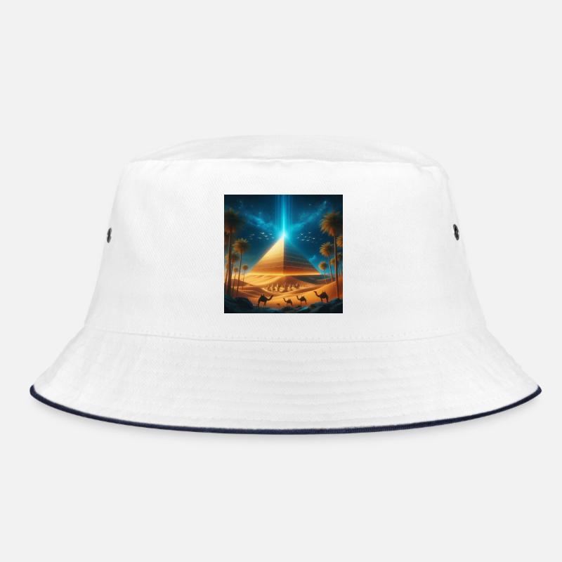 Pyramid 8 - Bucket Hat - white/navy