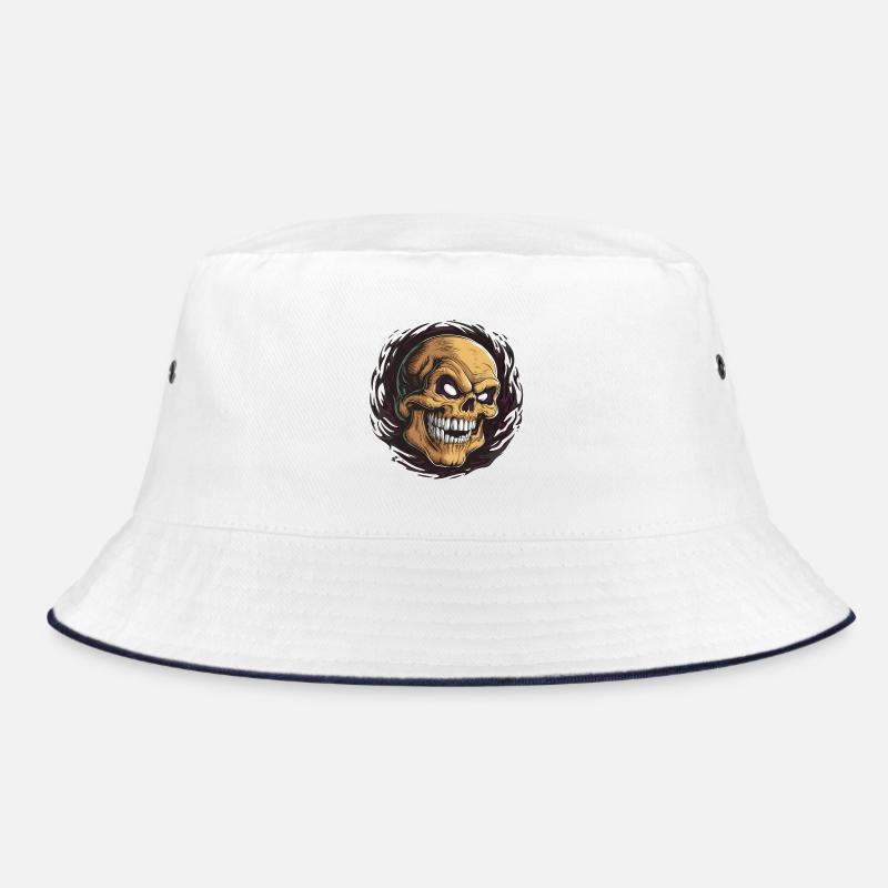 An amused skull Bucket Hat