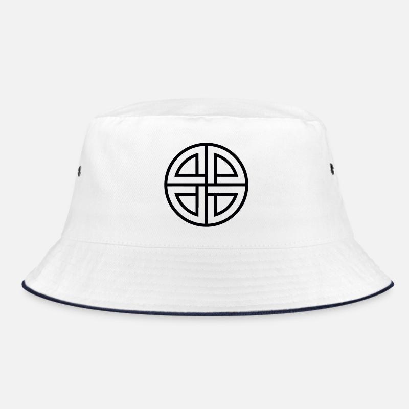 Black shield knot Bucket Hat