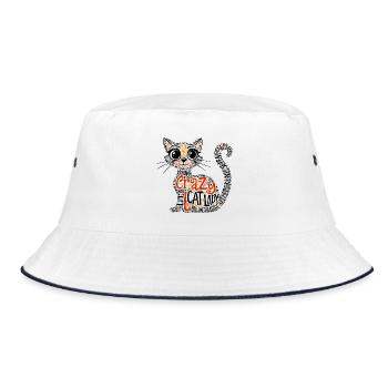 Crazy Cat Lady - Bob - blanc/marine - Devant
