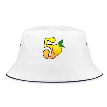 NUMÉRO 50 - CINQUANTE - CITRON - Bob - blanc/marine - Devant
