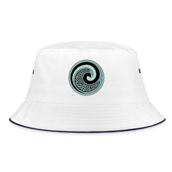 Ocean Wave - Bucket Hat - white/navy - Front