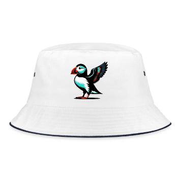Puffin - Bucket Hat - white/navy - Front