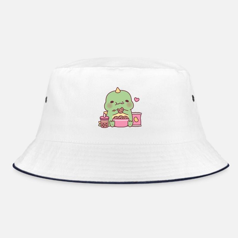 Süßer Dinosaurier, der Kekse nascht Bucket Hat