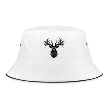 Horns of Darkness - Bucket Hat - Weiß/Navy - Vorne