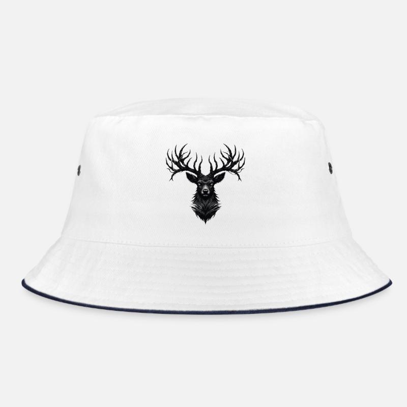 Horns of Darkness - Bucket Hat - Weiß/Navy