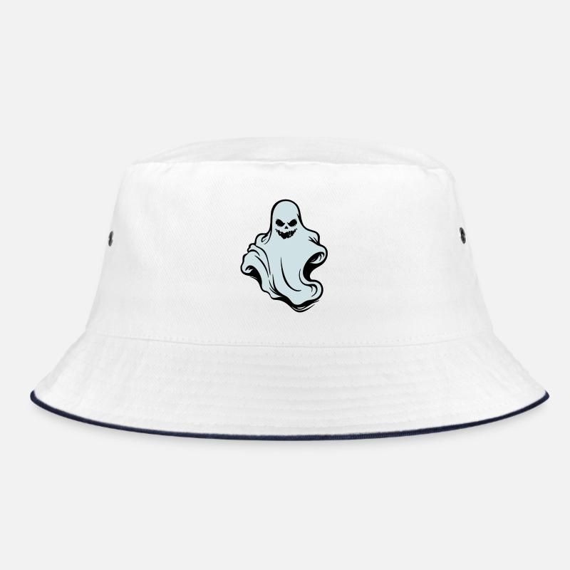 Der Geist - the ghost - Bucket Hat - white/navy