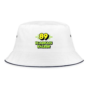 Complaining Icaunais - Bucket Hat - white/navy - Front
