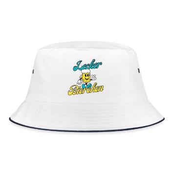 Delicious beer - Bucket Hat - white/navy - Front