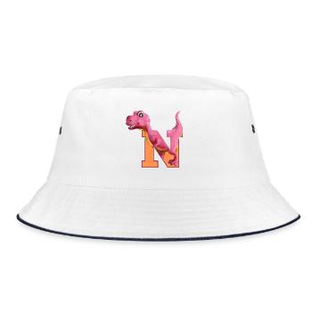 N - DINOSAURE, personnalisable - Bob - blanc/marine - Devant