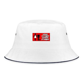 Wenn Frauen Männer kochen - Bucket Hat - Weiß/Navy - Vorne