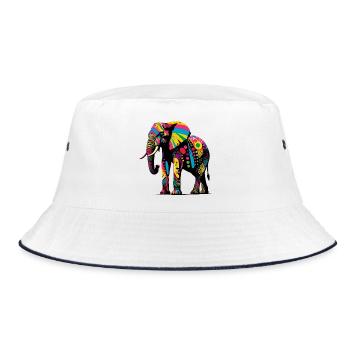 Éléphant - Bob - blanc/marine - Devant