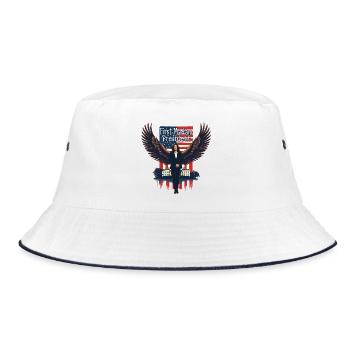 FIRST MADAM PRESIDENT, KAMALA HARRIS - Bucket Hat - white/navy - Front
