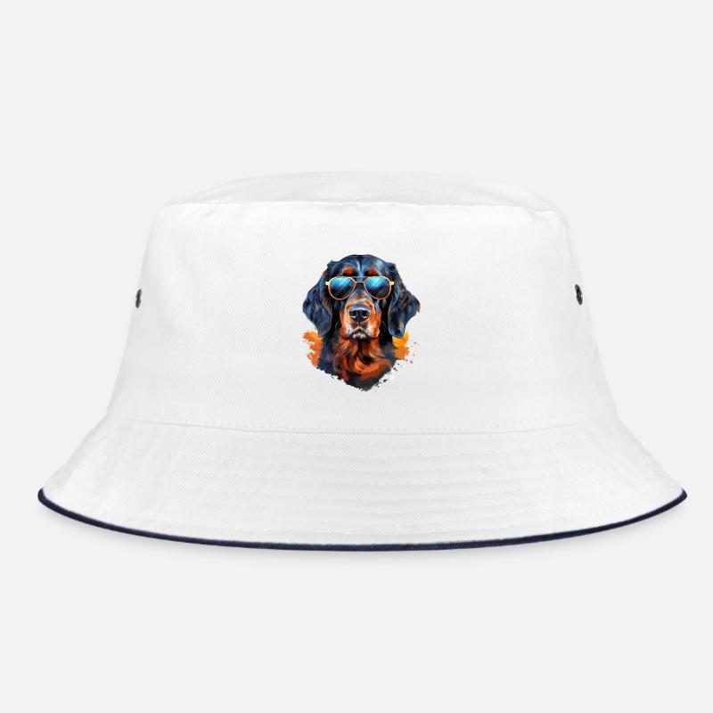 Gordon Setter mit Sonnenbrille Bucket Hat