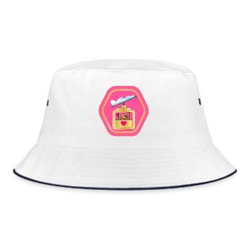 CAPYBARA SKIING GONDOLA LIFT - Bucket Hat - white/navy - Front
