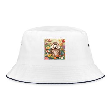 hérisson, bébé, enfant, nouveau-né - Bob - blanc/marine - Devant