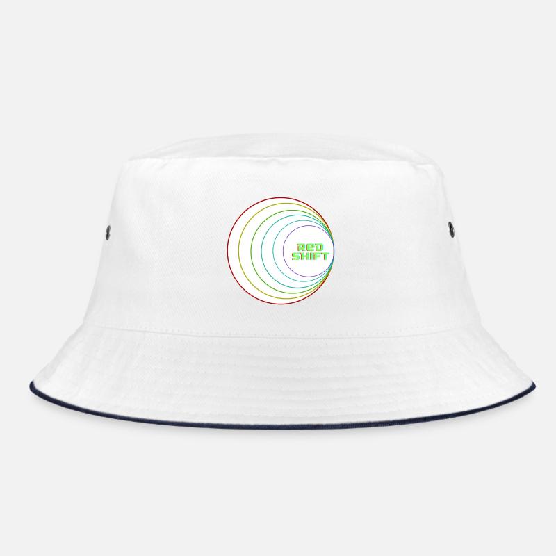 Rote Verschiebung - Bucket Hat - Weiß/Navy