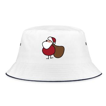 Santa Claus - Bucket Hat - white/navy - Front