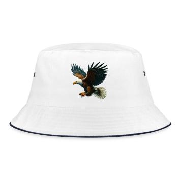 Eagle - Bucket Hat - white/navy - Front