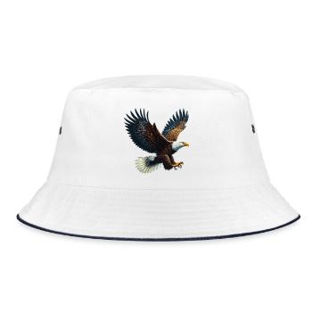 Eagle - Bucket Hat - white/navy - Front