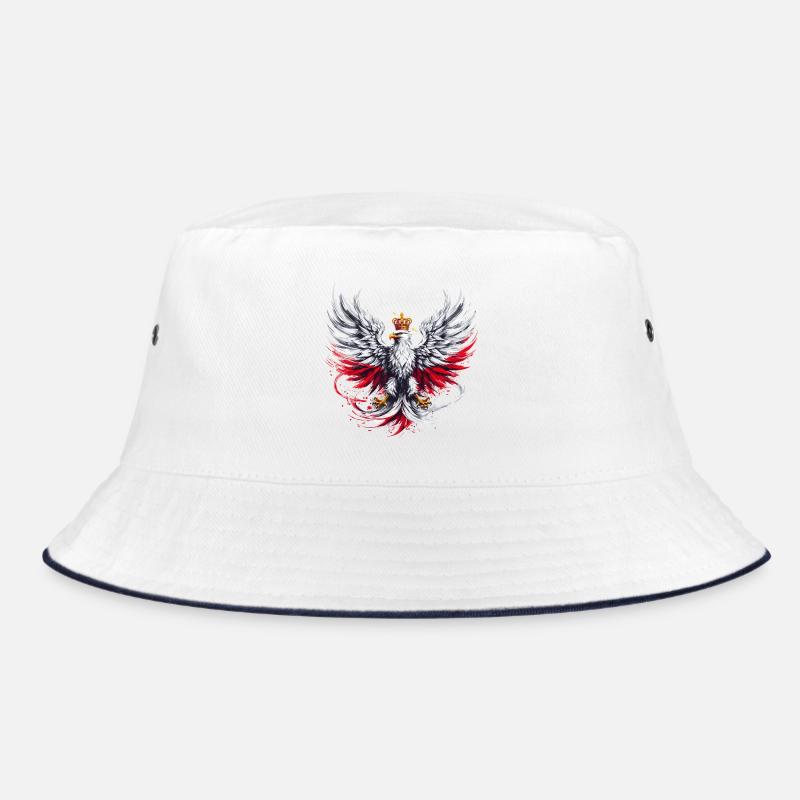 Pologne Polska Polonais Rouge Blanc Aigle Couronne Dorée Bob
