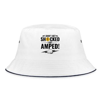 Lineman Amped Shock Humour Brave Voltage Work - Bob - blanc/marine - Devant